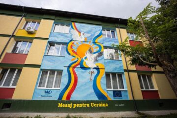 “Păsările voinței și ale libertății” - cea mai mare lucrare de artă murală din Suceava - Mesaj pentru Ucraina