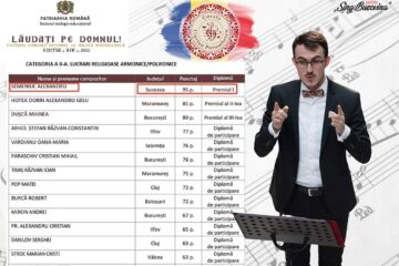 Premiul I pentru Alexandu Semeniuc, la Concursul Național de Muzică Corală „Lăudați pe Domnul”