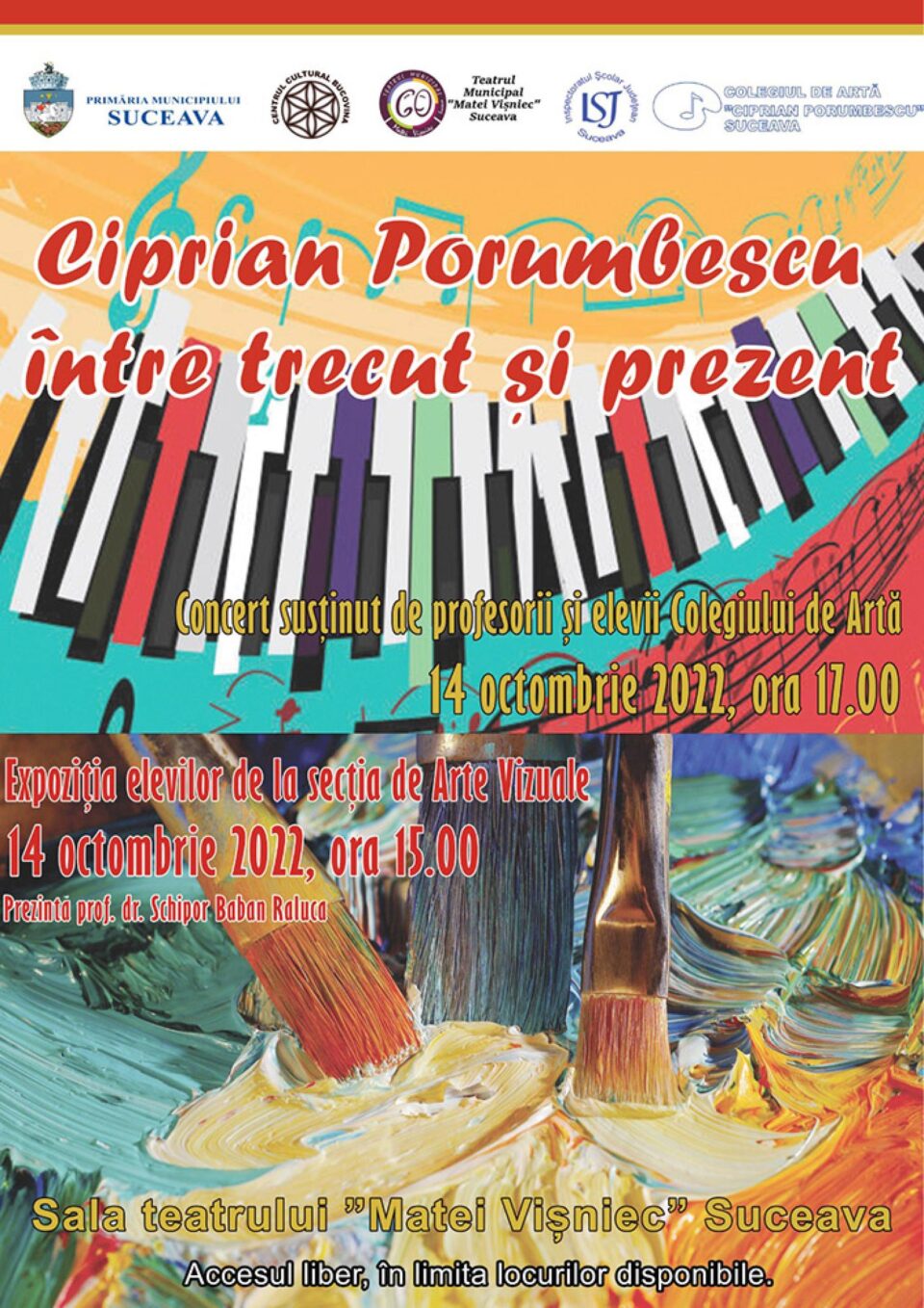 Concert și vernisaj, omagiu pentru Ciprian Porumbescu, organizate de Colegiul de Artă Concert și vernisaj, omagiu pentru Ciprian Porumbescu, organizate de Colegiul de Artă