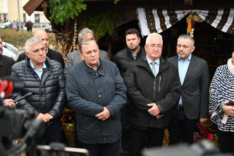 Președintele Consiliului Județean Suceava, Gheorghe Flutur, la deschiderea Târgului Produs în Bucovina