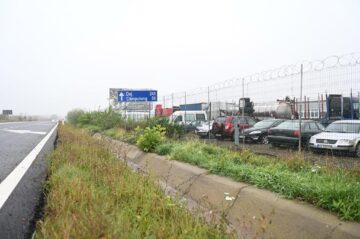 Locația în care se adună cele mai multe dintre autovehiculele indisponibilizate de polițiști