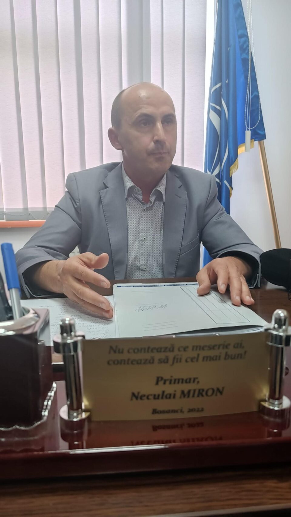 Neculai Miron, primarul comunei Bosanci