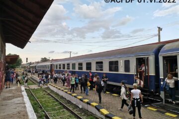 Trenul Putna - Suceava, în Gara Rădăuți