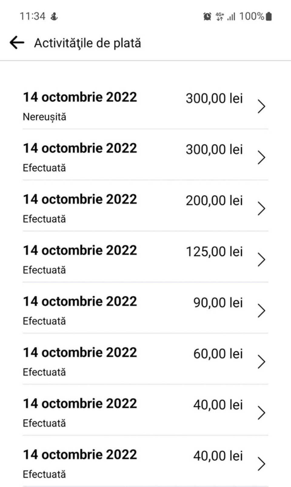 Sumele retrase de hackeri din contul Mădălinei
