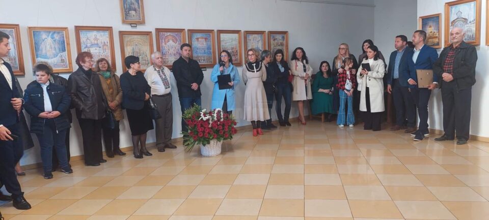 Vernisajul expoziției „Monumentalitate și filosofie în viziunea unui pictor bucovinean – Dimitrie Roman”, la Rădăuți