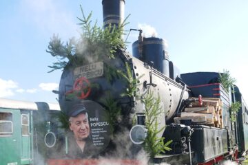 Pierdută în abur, locomotiva care va purta numele Nelu Popescu de la Moldovița