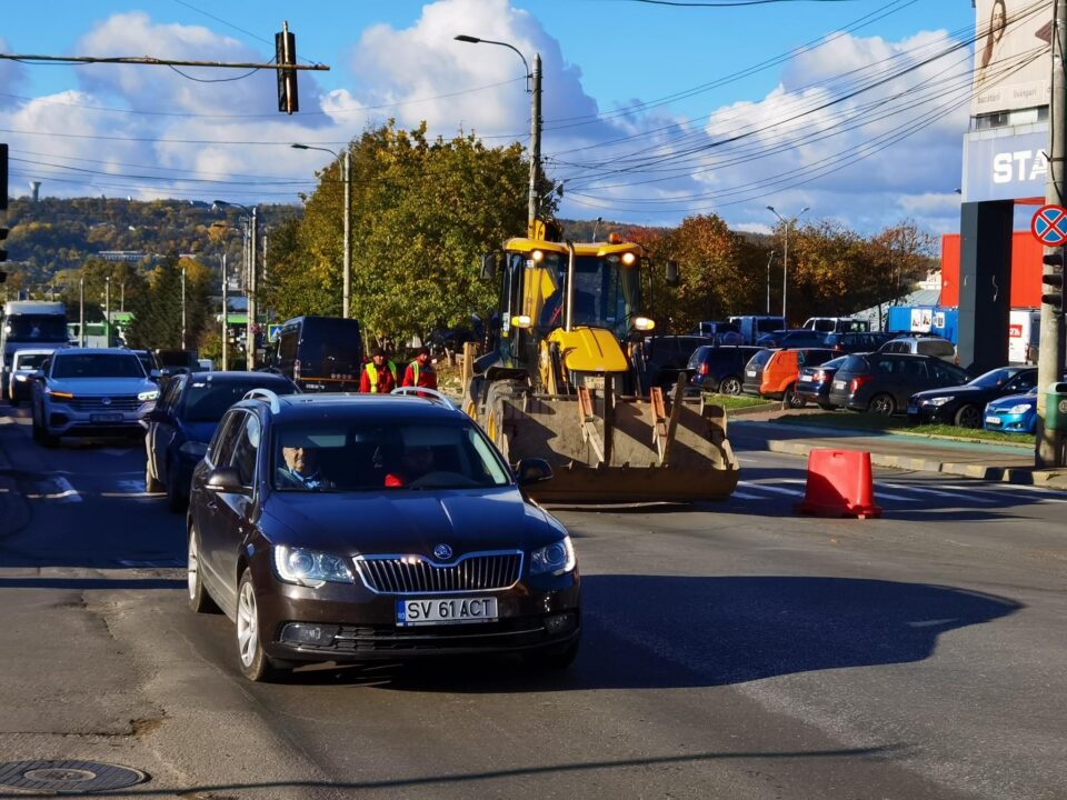 Prelungirea scuarului de pe Calea Unirii a început de joi dimineață