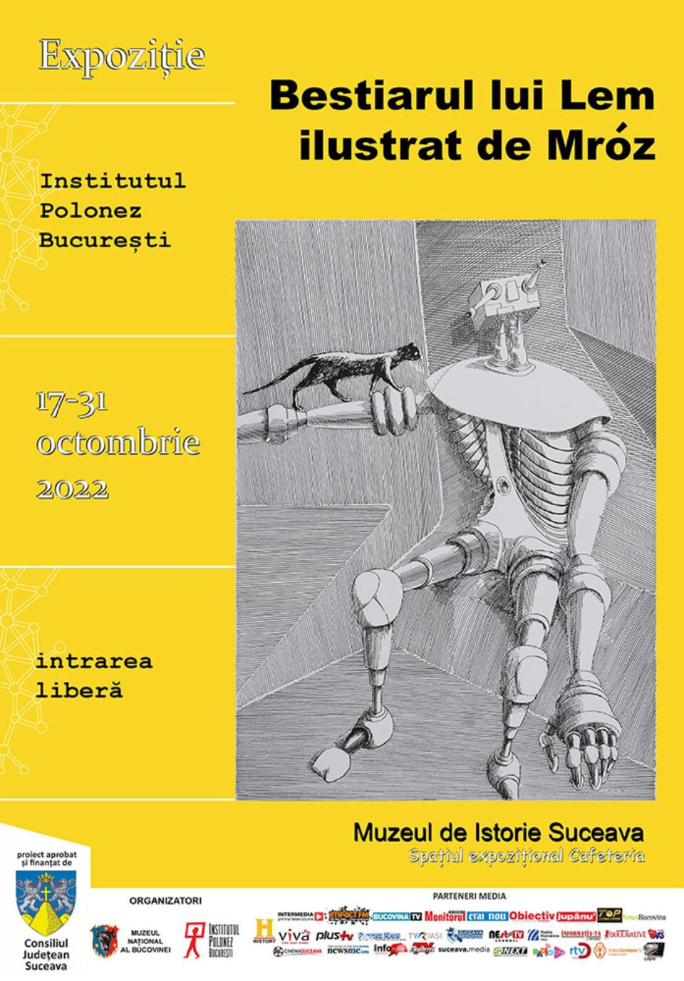 Expoziția „Bestiarul lui Lem ilustrat de Mróz”, deschisă la Muzeul de Istorie