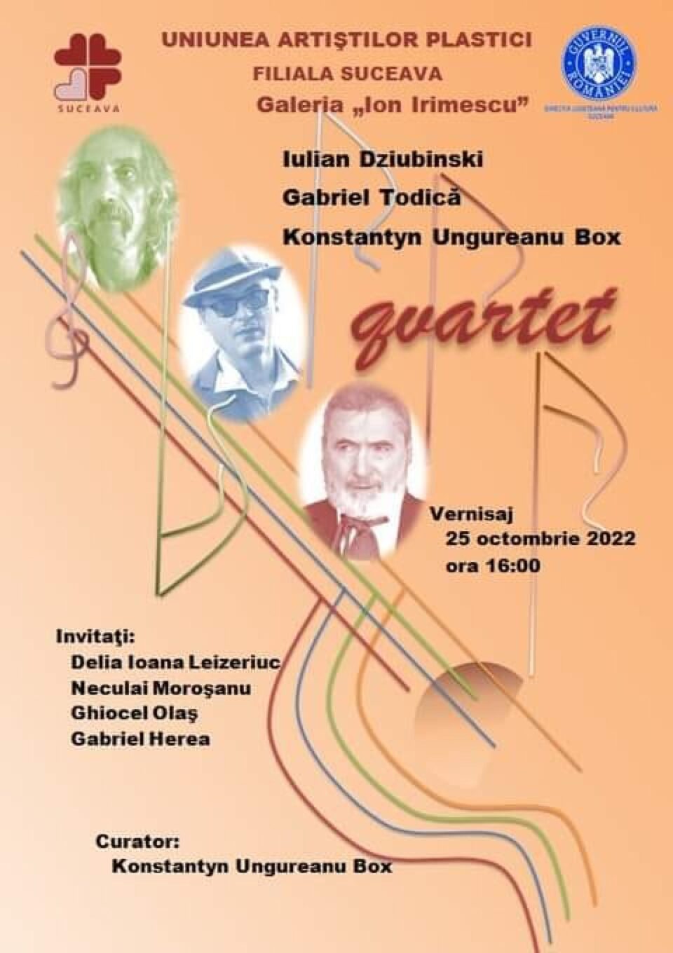 Vernisajul expoziției „Qvartet”, la Galeria de Artă „Ion Irimescu” din Suceava