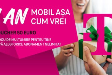 Telekom Mobile oferă un voucher de 50 de euro clienților care aleg orice abonament NELIMITAT, de la 7 euro/lună