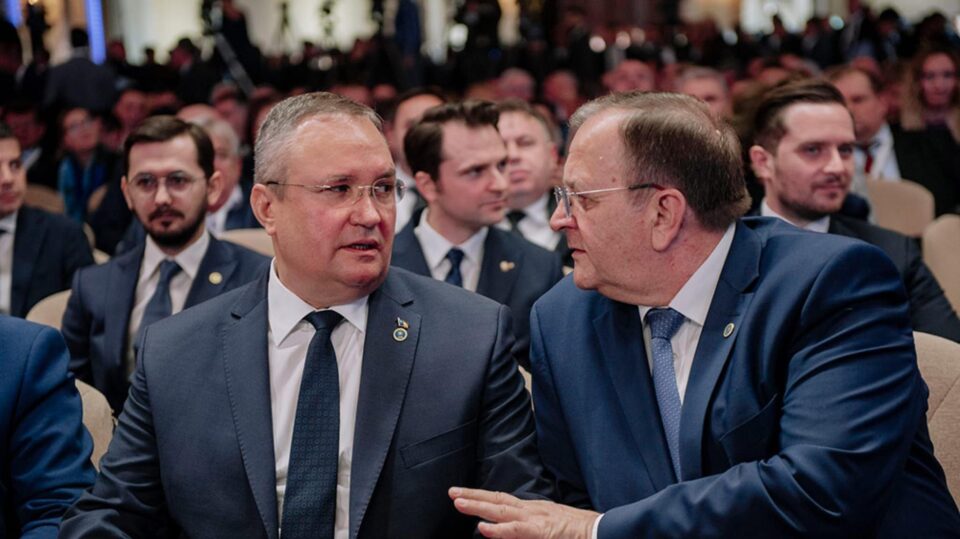 Premierul României, Nicolae Ciucă, și liderul PNL Suceava, Gheorghe Flutur
