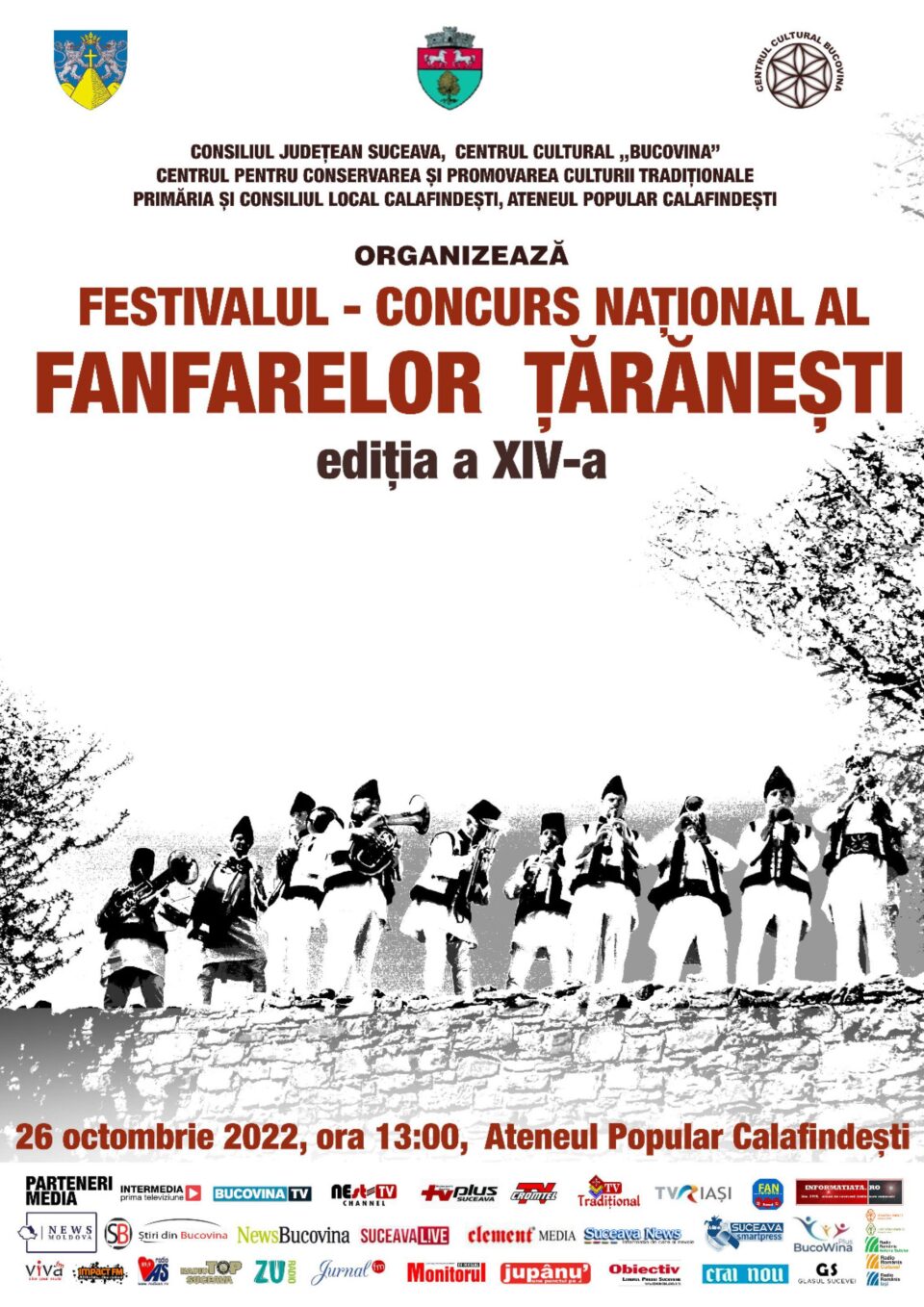 Festivalul Fanfarelor Țărănești, miercuri, la Calafindești