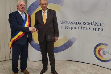 Primarul Sucevei, Ion Lungu, cu ambasadorul României în Cipru, Excelența Sa, Dan Mihalache