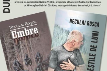 Dublă lansare de carte a scriitorului și jurnalistului Neculai Roșca, vineri, la Biblioteca Bucovinei „I. G. Sbiera”