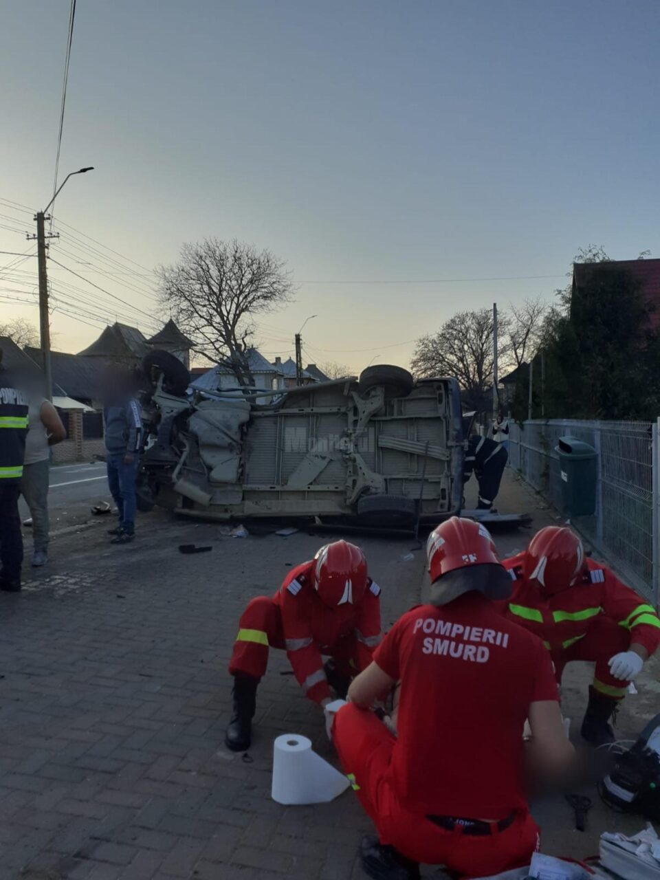 Accident grav, la Vicovu de Sus