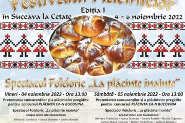 „Festivalul plăcintelor”, de vineri până duminică, pe platoul Cetății de Scaun Suceava
