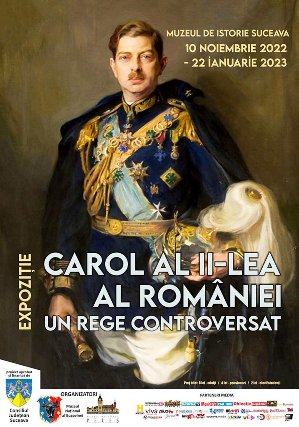 Expoziția temporară „Regele Carol al II–lea al României – un rege controversat”, la Muzeul de Istorie Expoziția temporară „Regele Carol al II–lea al României – un rege controversat”, la Muzeul de Istorie