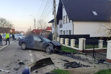 Autoturismul condus de tânărul băut