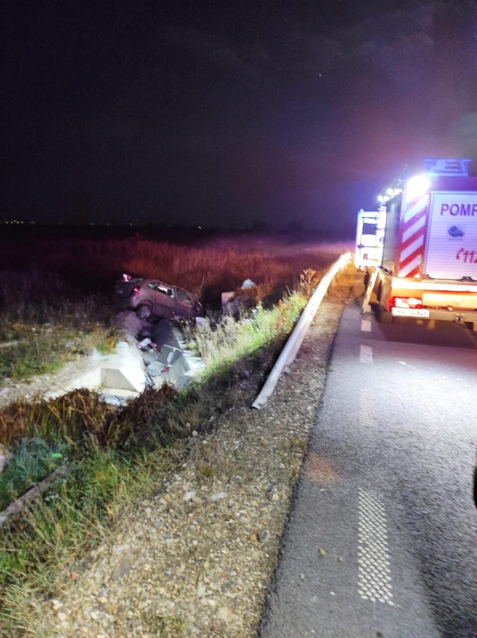 Accident mortal cu o mașină răsturnată pe centura Rădăuțiului