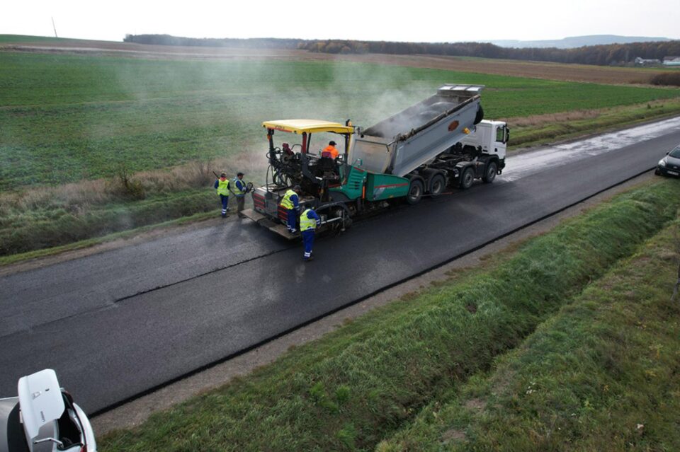 Așa arată DN 29 A Suceava-Dorohoi, prin Adâncata Foto DRDP Iași