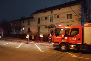 Clădirea în care a iybucnit incendiul