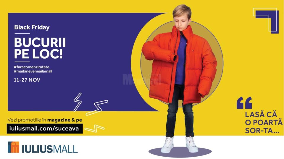 Black Friday la Iulius Mall Suceava, cu reduceri de 80%