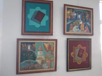 Lucrări realizate in Tabăra de Pictură desfășurată la Putna