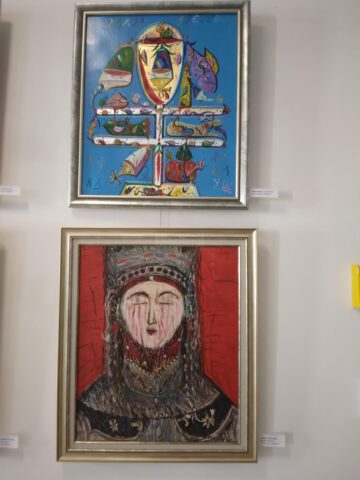 Lucrări realizate in Tabăra de Pictură desfășurată la Putna