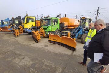 Pregătirile Diasil pentru intervenții pe timp de iarnă la îngheț și deszăpezire, verificate de Primăria Suceava