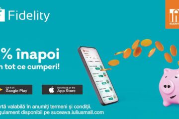 Iulius Mall îți oferă înapoi 5% din valoarea cumpărăturilor pe care le faci, în vouchere cadou, prin aplicația Fidelity