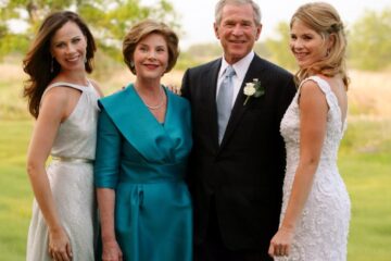 Limbajul nonverbal la George și Laura Bush, gemenele Barbara Bush și Jenna Bush