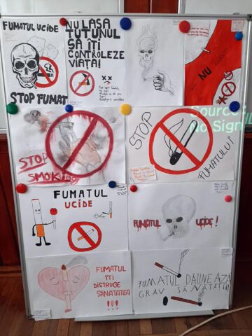 Elevi din școli sucevene, implicați în campanii antifumat