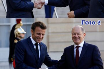 Limbajul nonverbal la Emmanuel Macron și Olaf Scholz – un „prinț” și o „prințesă”