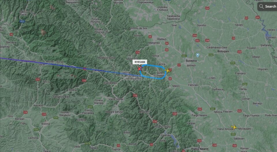 Mai multe avioane care trebuiau să aterizeze la Suceava au fost redirecționate către aerporturile din Cluj și Iași