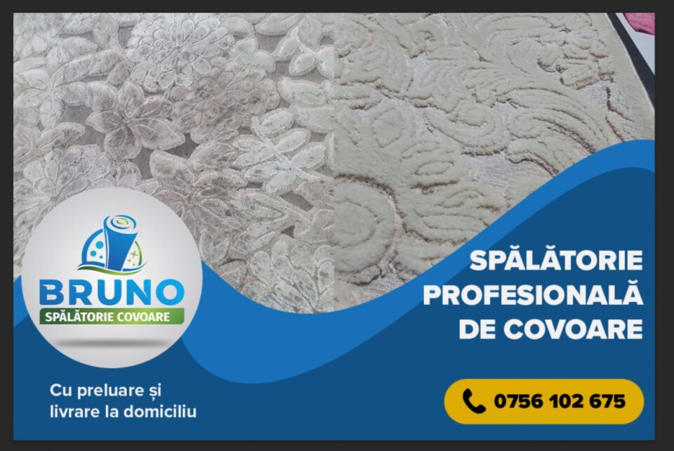Sucevenii caută calitate și prețuri bune la spalatoria profesională de covoare - Bruno este soluția