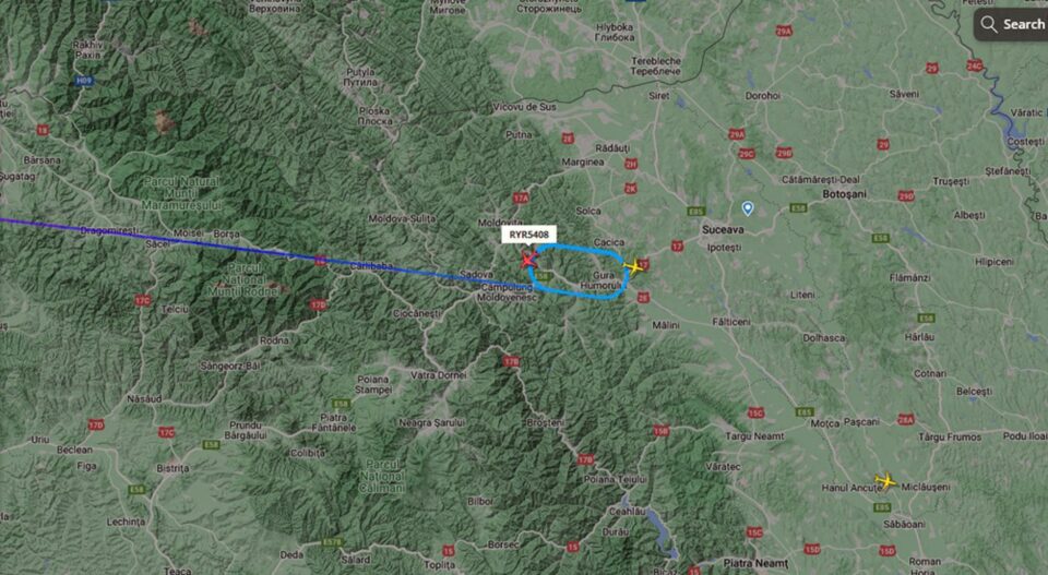 Mai multe avioane care trebuiau să aterizeze la Suceava au fost redirecționate către aeroporturile din Cluj și Iași