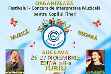 Festivalul Național de Interpretare Muzicală "Rampa de lansare", pe 26 și 27 noiembrie, la Teatrul "Matei Vișniec" Suceava