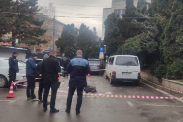 Locul in care a fost injunghiat martorul care a intervenit