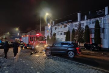 Accidentul din fața Poliției orașului Vicovu de Sus