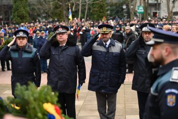 Depuneri coroane din partea reprezentantilor MAI