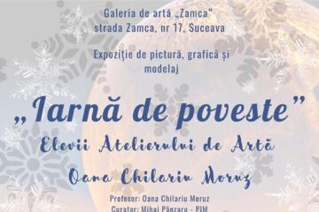 „Iarnă de poveste”, expoziție de pictură, grafică și modelaj, la Galeria de artă „Zamca”
