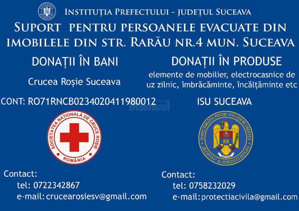 Sucevenii nu se înghesuie la donații pentru victimele exploziei din Burdujeni