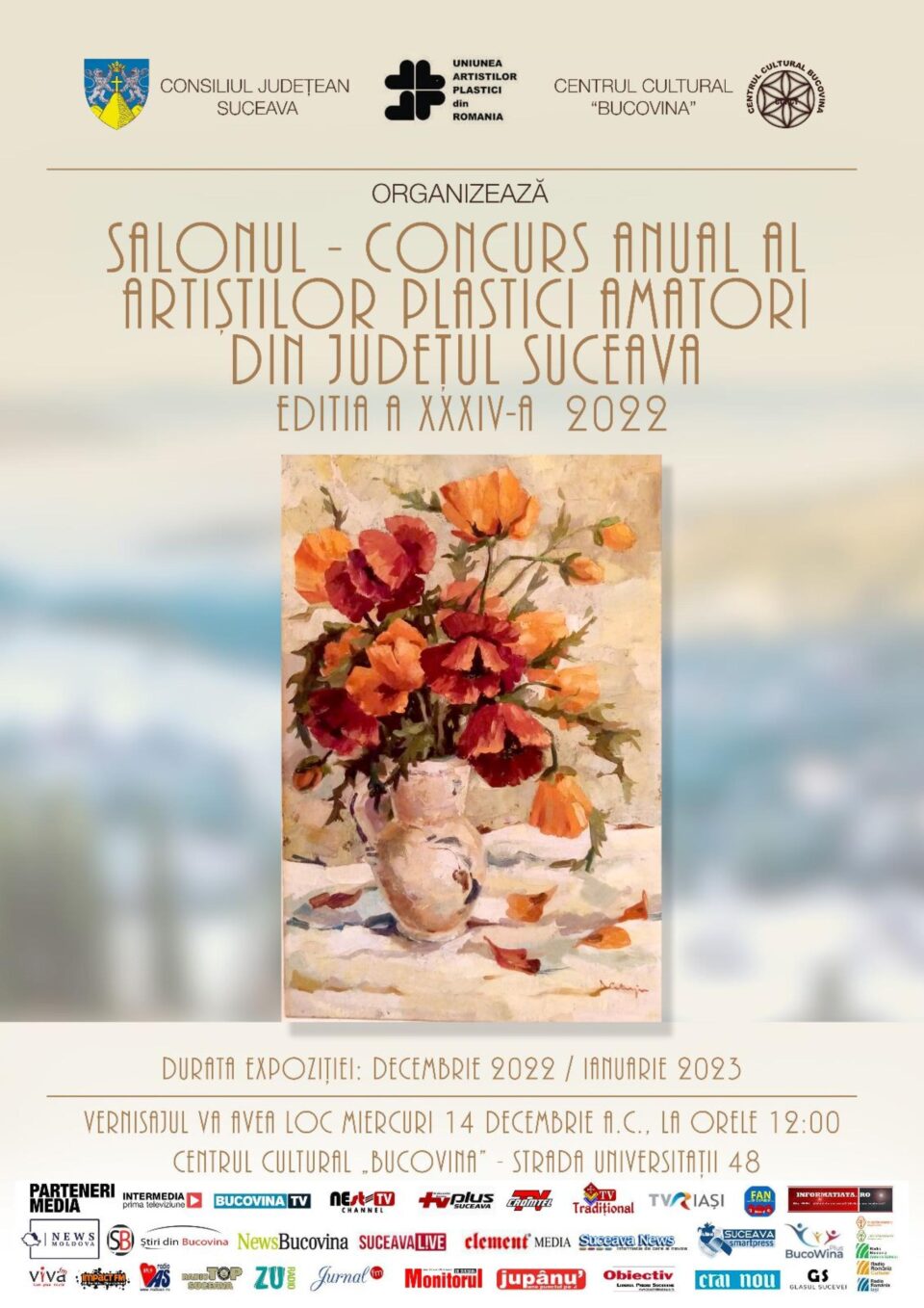 Salonul anual al artiștilor plastici amatori și „Salonul de Umor” Suceava, la Centrul Cultural „Bucovina”