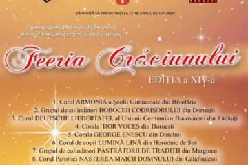Concertul de colinde „Feeria Crăciunului”, la Rădăuți