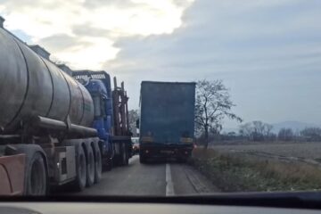Trafic de coșmar pe E 85, luni dimineață