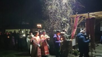Procesiune cu Sf. Moaște ale Sf. Ierarh Spiridon, la Biserica din curtea Spitalului Vechi Suceava