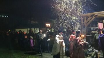 Procesiune cu Sf. Moaște ale Sf. Ierarh Spiridon, la Biserica din curtea Spitalului Vechi Suceava