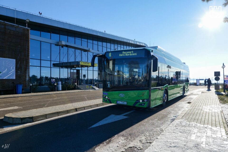 Autobuzul TPL de pe linia 8, între municipiul Suceava și Aeroport, intră în circulație de joi, 15 decembrie