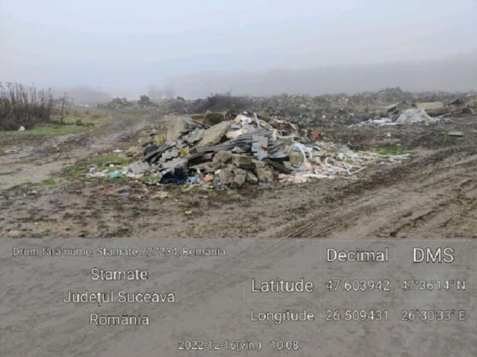 Primăria Fântânele, amendată cu 15.000 de lei pentru mormane de moloz aruncate pe câmp Primăria Fântânele, amendată cu 15.000 de lei pentru mormane de moloz aruncate pe câmp