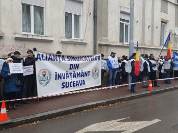 Angajații din învățământ au protestat în stradă: „Nu ne vom opri aici”